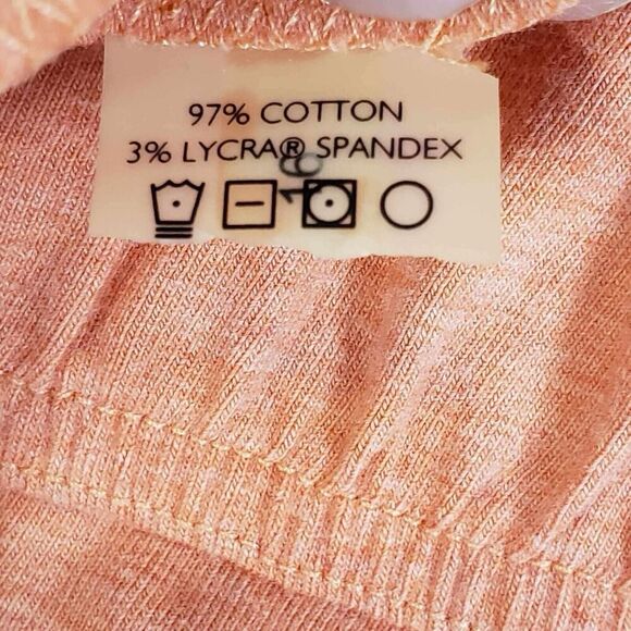 Peruvian Connection Womens Short Sleeve Dress Size Medium M Jersey Knit Orange - Picture 6 of 7